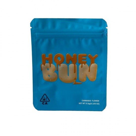 Printed Mylar Zip Bag 3.5g Standard - Label Included - Amount: x1 & Design: Honey Bun