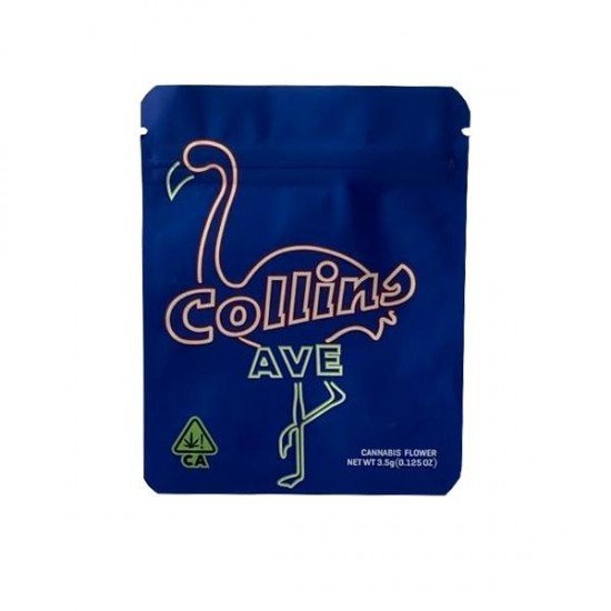 Printed Mylar Zip Bag 3.5g Standard - Label Included - Amount: x1 & Design: Collines Ave