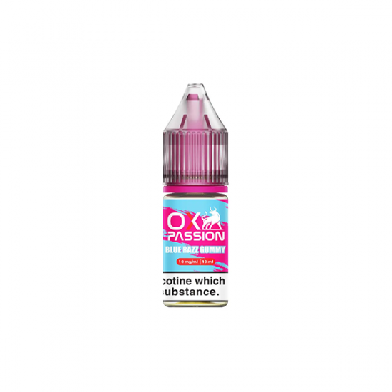 10mg OX Passion By OXVA 10ml Nic Salts (50VG/50PG) - Flavour: Blue Razz Gummy