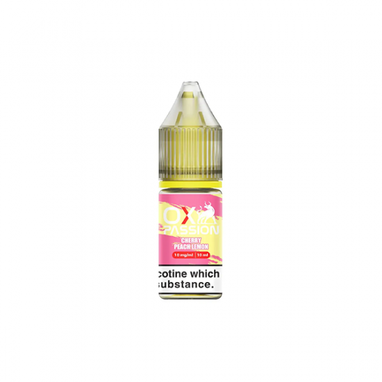 10mg OX Passion By OXVA 10ml Nic Salts (50VG/50PG) - Flavour: Cherry Peach Lemon