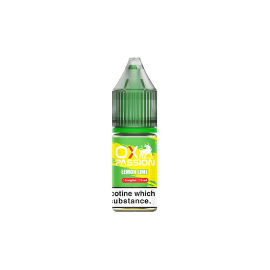 10mg OX Passion By OXVA 10ml Nic Salts (50VG/50PG) - Flavour: Lemon Lime