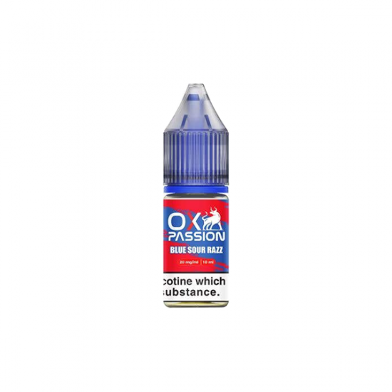 20mg OX Passion By OXVA 10ml Nic Salts (50VG/50PG) - Flavour: Blue Sour Razz