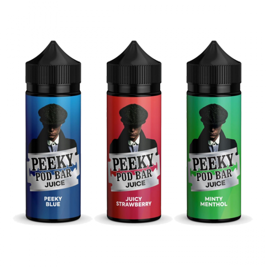 Peeky Blenders Pod Bar Juice 100ml Shortfill 0mg (50VG/50PG) - Flavour: Strawberry Watermelon Bubblegum