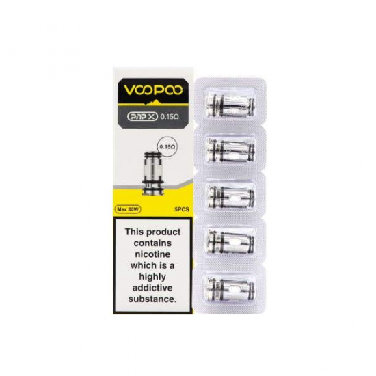 VooPoo PnP X Replacement Coils (0.15Ohm/0.2Ohm/0.3Ohm/0.6Ohm) - Resistances: 0.15Ohm