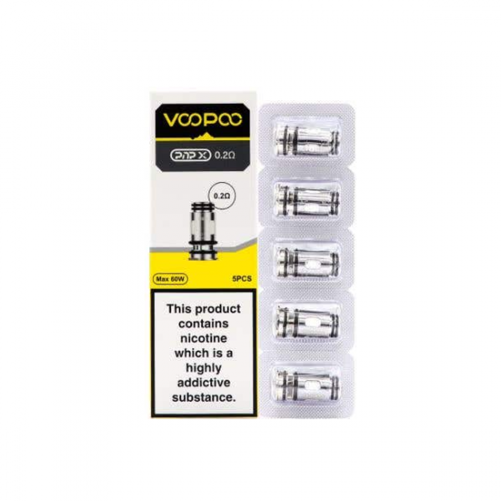 VooPoo PnP X Replacement Coils (0.15Ohm/0.2Ohm/0.3Ohm/0.6Ohm) - Resistances: 0.2Ohm