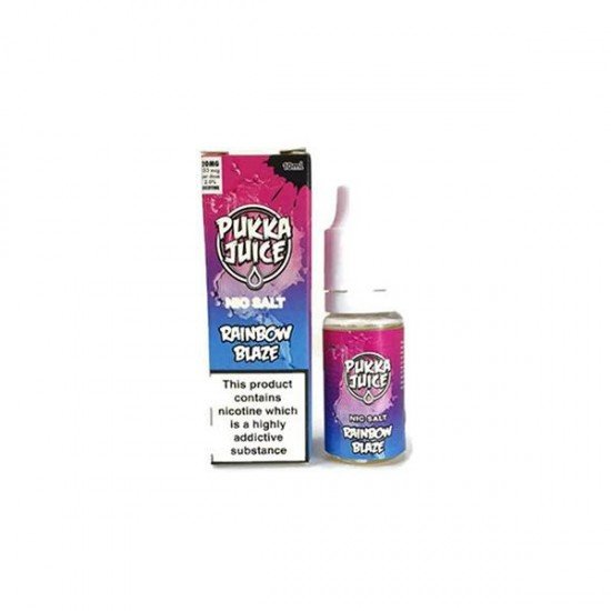 20MG Pukka Juice 10ML Flavoured Nic Salt (50VG/50PG) - Flavour: Rainbow Blaze