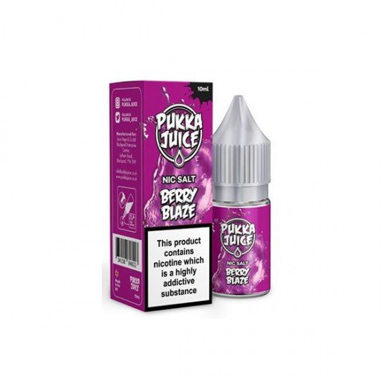 20MG Pukka Juice 10ML Flavoured Nic Salt (50VG/50PG) - Flavour: Blaze No Ice