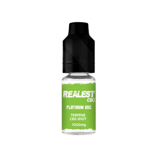 Realest CBD 1000mg Terpene Infused CBG Booster Shot 10ml (BUY 1 GET 1 FREE) - Flavour: Platinum GSC