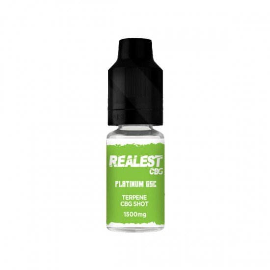 Realest CBD 1500mg Terpene Infused CBG Booster Shot 10ml (BUY 1 GET 1 FREE) - Flavour: Platinum GSC