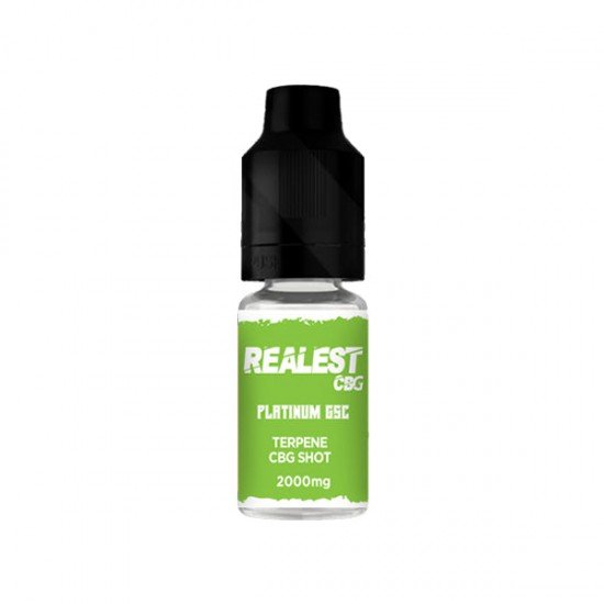 Realest CBD 2000mg Terpene Infused CBG Booster Shot 10ml (BUY 1 GET 1 FREE) - Flavour: Platinum GSC