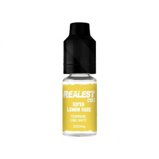 Realest CBD 500mg Terpene Infused CBG Booster Shot 10ml (BUY 1 GET 1 FREE) - Flavour: Super Lemon Haze