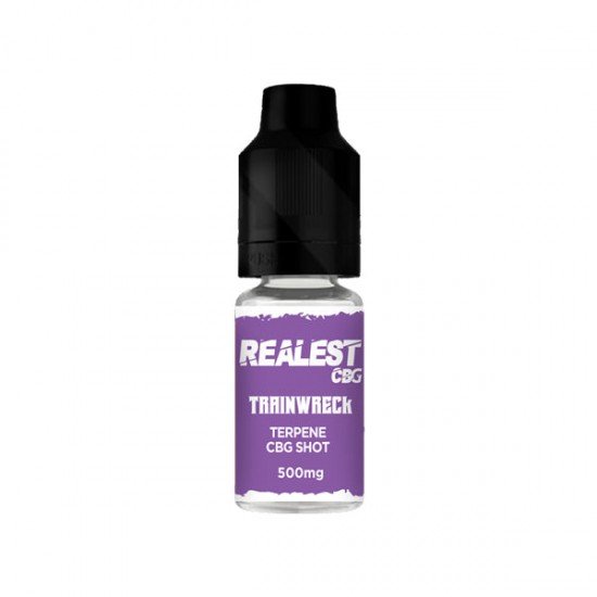 Realest CBD 500mg Terpene Infused CBG Booster Shot 10ml (BUY 1 GET 1 FREE) - Flavour: Trainwreck