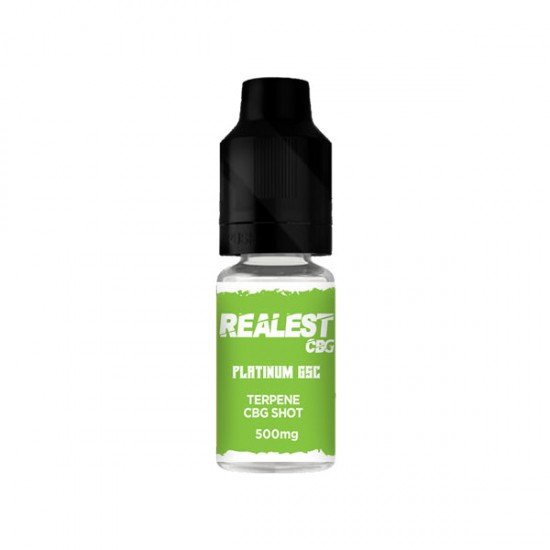 Realest CBD 500mg Terpene Infused CBG Booster Shot 10ml (BUY 1 GET 1 FREE) - Flavour: Platinum GSC