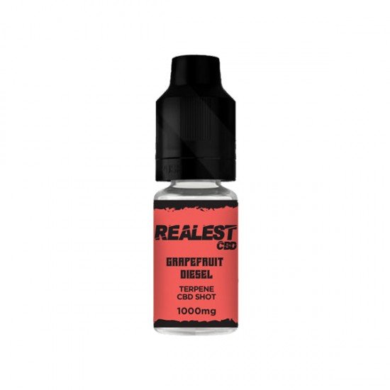 Realest CBD 1000mg Terpene Infused CBD Booster Shot 10ml (BUY 1 GET 1 FREE) - Flavour: Grapefruit Diesel