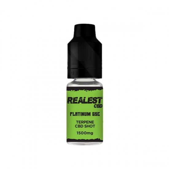 Realest CBD 1500mg Terpene Infused CBD Booster Shot 10ml (BUY 1 GET 1 FREE) - Flavour: Platinum GSC