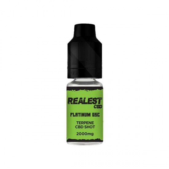 Realest CBD 2000mg Terpene Infused CBD Booster Shot 10ml (BUY 1 GET 1 FREE) - Flavour: Platinum GSC