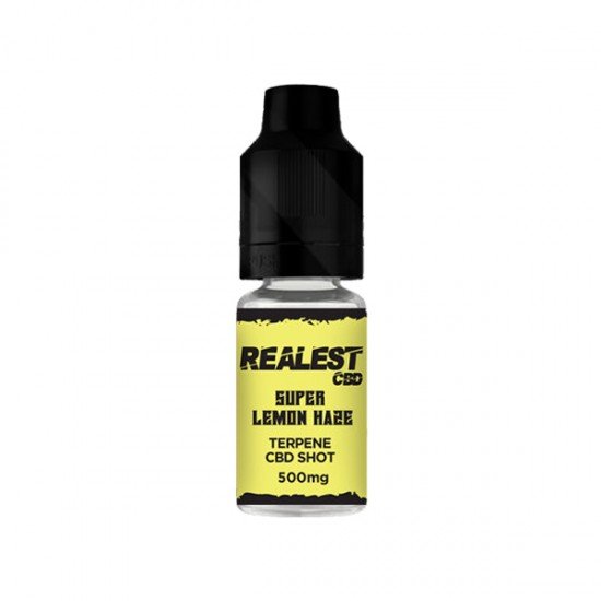 Realest CBD 500mg Terpene Infused CBD Booster Shot 10ml (BUY 1 GET 1 FREE) - Flavour: Super Lemon Haze