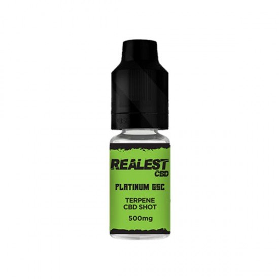 Realest CBD 500mg Terpene Infused CBD Booster Shot 10ml (BUY 1 GET 1 FREE) - Flavour: Platinum GSC