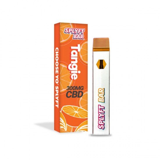 SPLYFT BAR 300mg Full Spectrum CBD Disposable Vape - 12 flavours - Amount: x1 & Flavour: Tangie