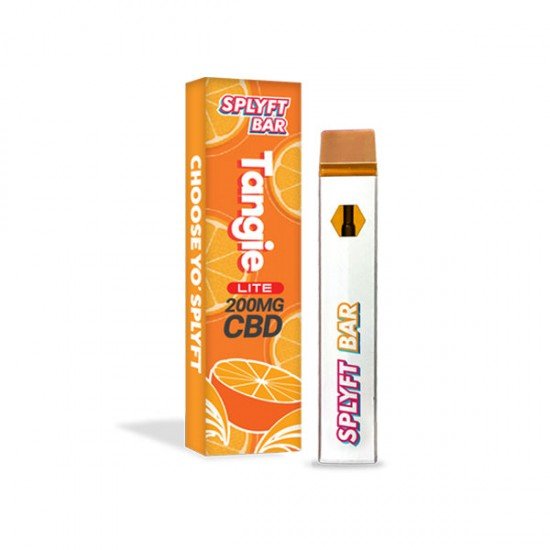 SPLYFT BAR LITE 200mg Full Spectrum CBD Disposable Vape - 12 flavours - Amount: x1 & Flavour: Tangie