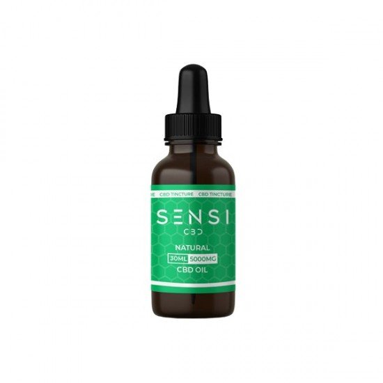 Sensi CBD 5000mg CBD Broad-Spectrum Tinture Oil 30ml - Flavour: Natural