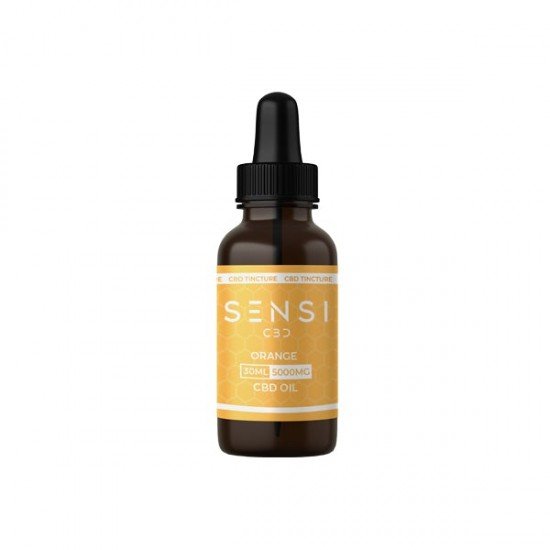 Sensi CBD 5000mg CBD Broad-Spectrum Tinture Oil 30ml - Flavour: Orange