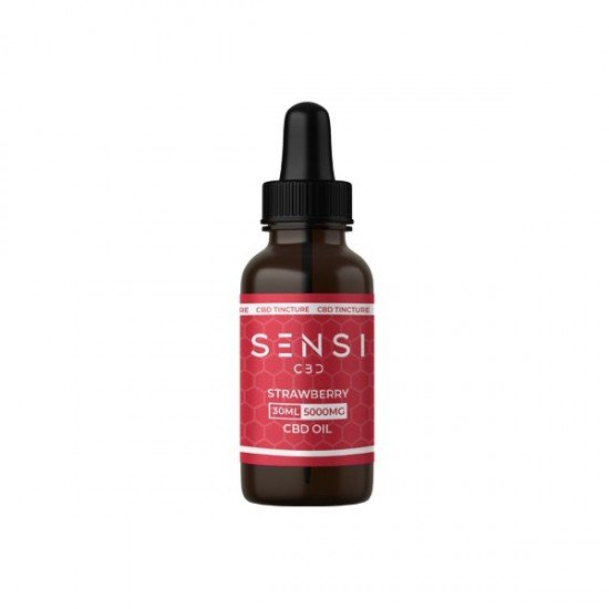 Sensi CBD 5000mg CBD Broad-Spectrum Tinture Oil 30ml - Flavour: Strawberry