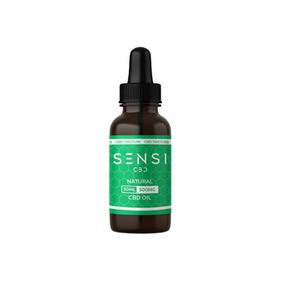 Sensi CBD 500mg CBD Broad-Spectrum Tinture Oil 30ml - Flavour: Natural