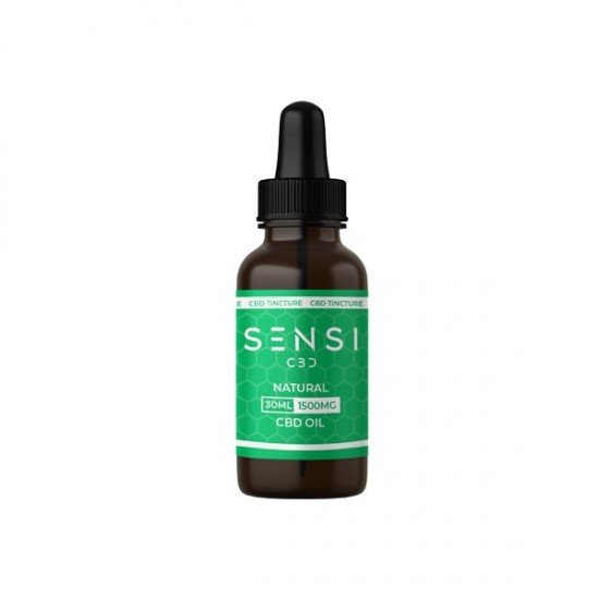 Sensi CBD 1500mg CBD Tinture Oil 30ml - Falvours: Natural