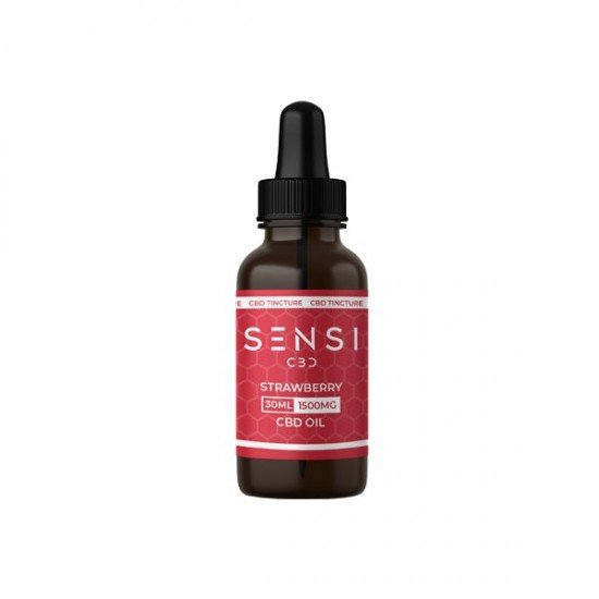 Sensi CBD 1500mg CBD Tinture Oil 30ml - Falvours: Strawberry