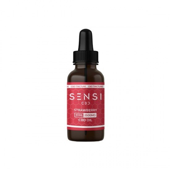 Sensi CBD 2500mg CBD Tinture Oil 30ml - Flavour: Strawberry