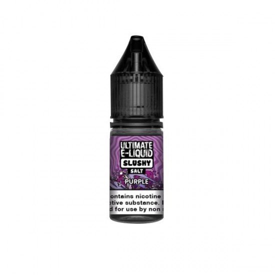 10mg Ultimate E-liquid Slushy Nic Salts 10ml (50VG/50PG) - Flavour: Purple