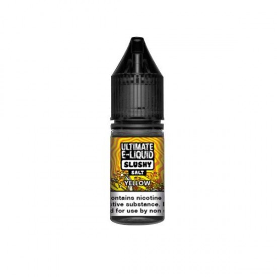 10mg Ultimate E-liquid Slushy Nic Salts 10ml (50VG/50PG) - Flavour: Yellow