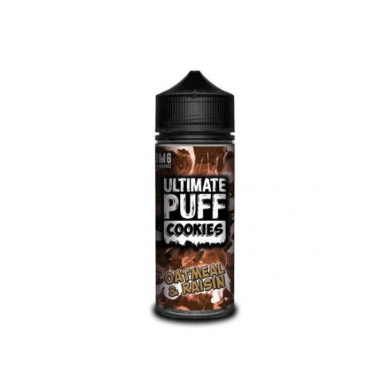 Ultimate Puff Cookies 0mg 100ml Shortfill (70VG/30PG) - Flavour: Oatmeal & Raisin