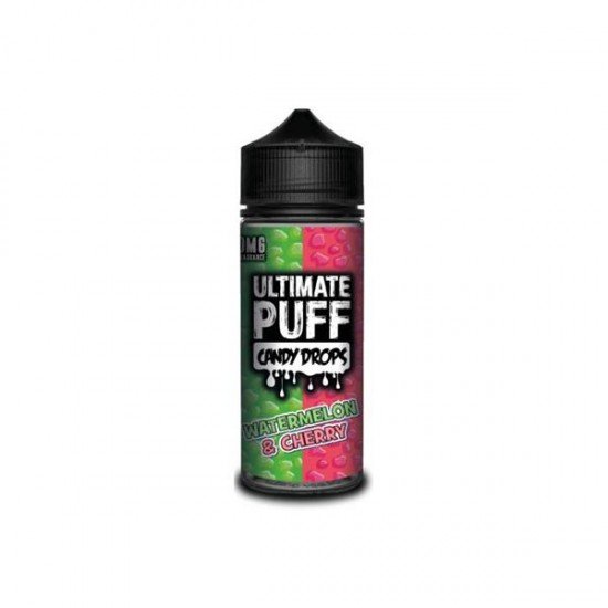 Ultimate Puff Candy Drops 0mg 100ml Shortfill (70VG/30PG) - Flavour: Watermelon & Cherry