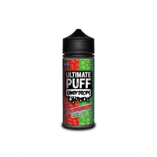 Ultimate Puff Candy Drops 0mg 100ml Shortfill (70VG/30PG) - Flavour: Strawberry melon