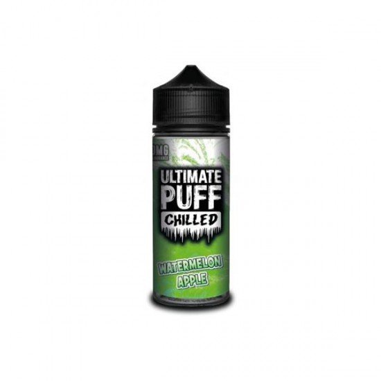 Ultimate Puff Chilled 0mg 100ml Shortfill (70VG/30PG) - Flavour: Chilled Watermelon Apple