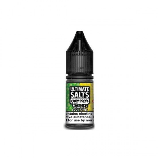 20MG Ultimate Puff Salts Candy Drops 10ML Flavoured Nic Salts - Flavour: Lemon & Sour Apple