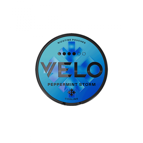 14mg Velo Slim Ultra Strength Nicotine Pouches - 20 Pouches - Flavour: Peppermint Storm