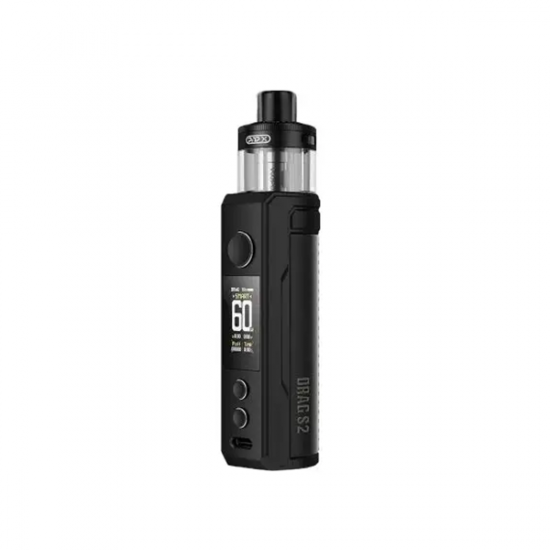 Voopoo Drag S2 60W Pod Vape Kit - Color: Spray Black