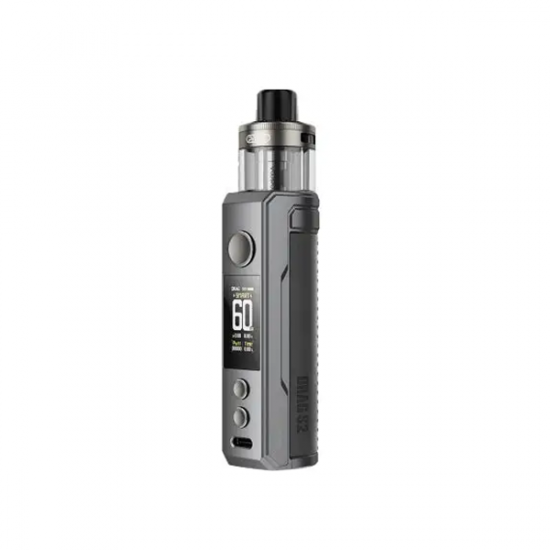 Voopoo Drag S2 60W Pod Vape Kit - Color: Gray Metal