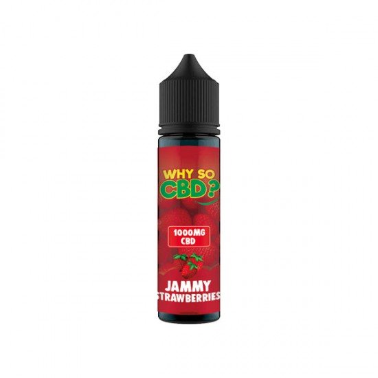 Why So CBD? 1000mg Full Spectrum CBD E-liquid 60ml - Flavour: Jammy Strawberries