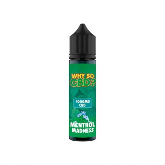 Why So CBD? 1000mg Full Spectrum CBD E-liquid 60ml - Flavour: Menthol Madness