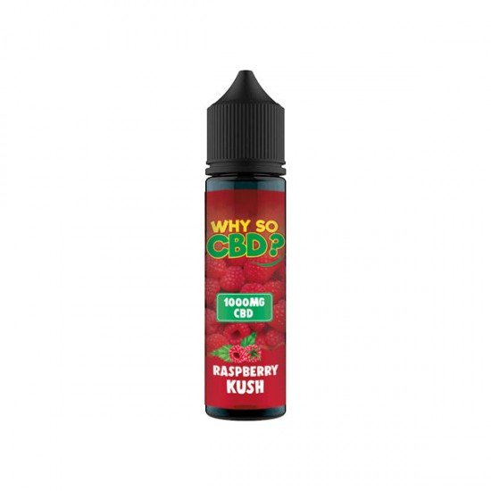 Why So CBD? 1000mg Full Spectrum CBD E-liquid 60ml - Flavour: Raspberry Kush