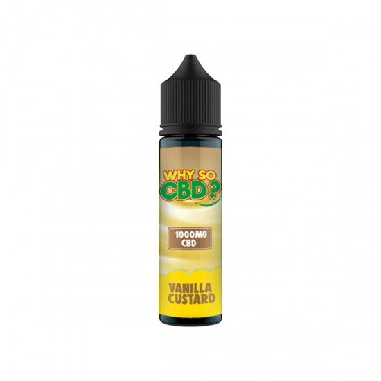 Why So CBD? 1000mg Full Spectrum CBD E-liquid 60ml - Flavour: Vanilla Custard