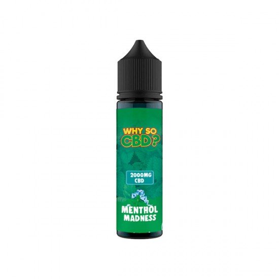 Why So CBD? 2000mg Full Spectrum CBD E-liquid 60ml - Flavour: Menthol Madness