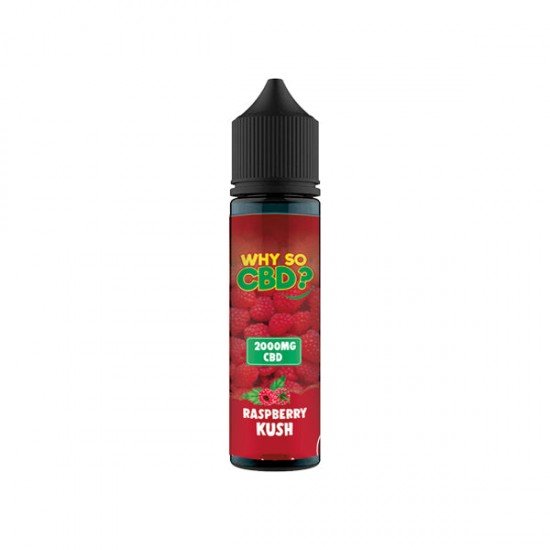 Why So CBD? 2000mg Full Spectrum CBD E-liquid 60ml - Flavour: Raspberry Kush