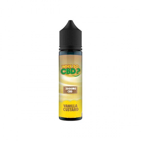 Why So CBD? 2000mg Full Spectrum CBD E-liquid 60ml - Flavour: Vanilla Custard