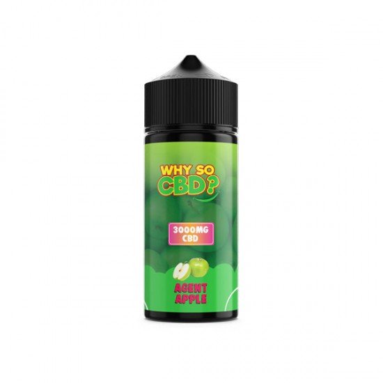 Why So CBD? 3000mg Full Spectrum CBD E-liquid 120ml - Flavour: Agent Apple