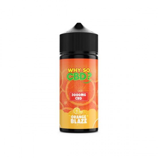 Why So CBD? 3000mg Full Spectrum CBD E-liquid 120ml - Flavour: Orange Blaze